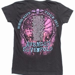 Tultex Tops - Avenged Sevenfold Band Buried Alive 2011 Tour Tultex Tops - Avenged Sevenfold Band Buried Alive 2011 Tour